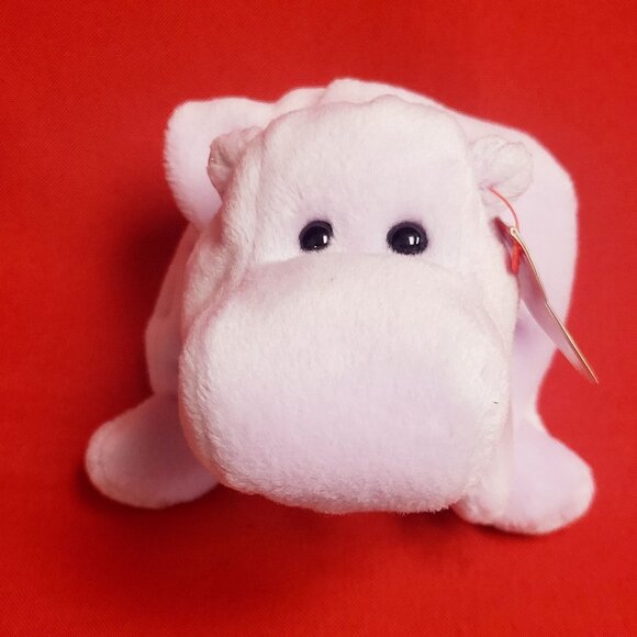 Ty Beanie Babies Happy The Hippopotamus 1993 Animal Plush Stuff Animal - Picture 1 of 13